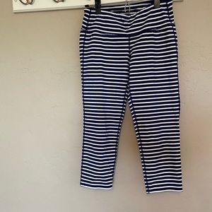 Cropped Striped Athleta Leggings